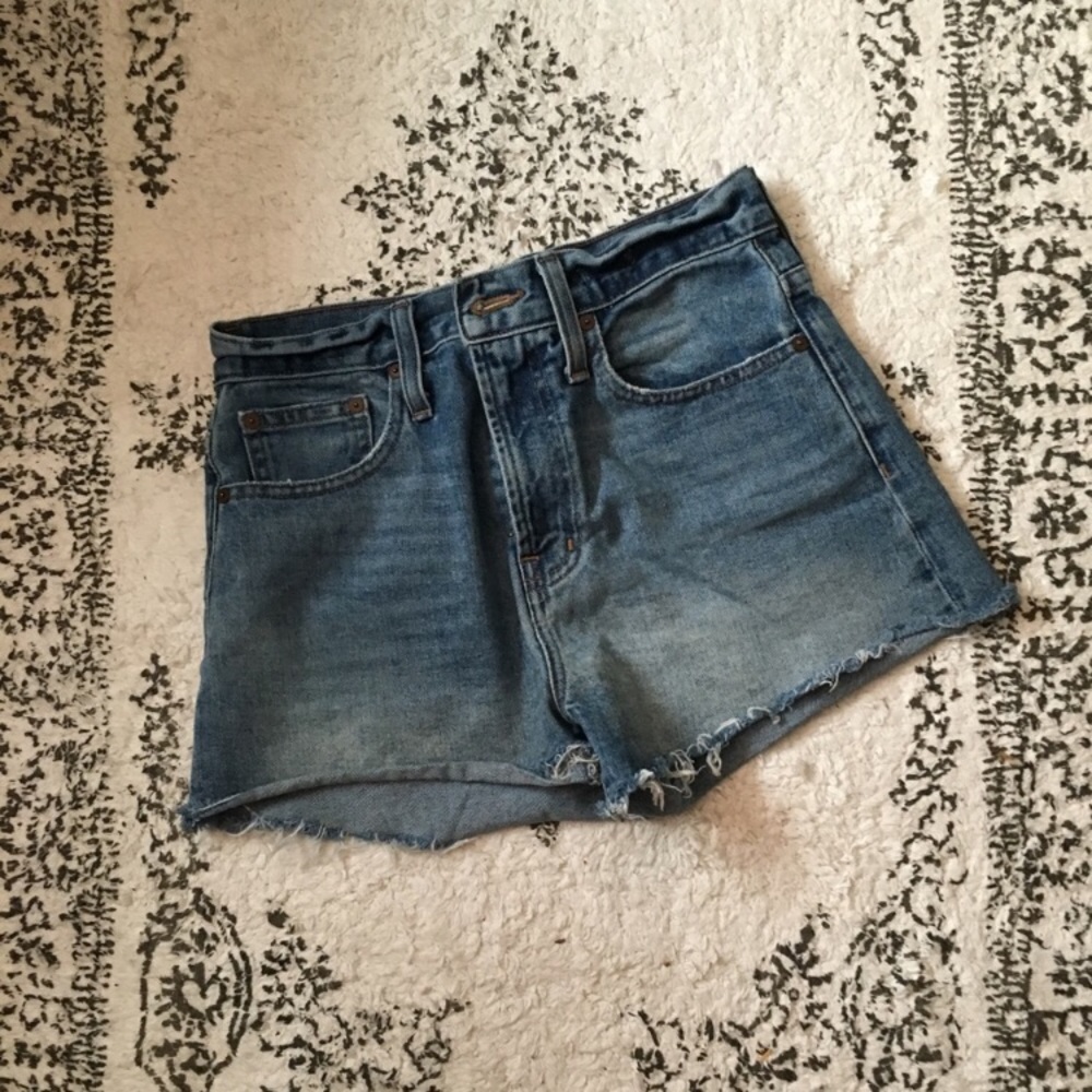 MADEWELL High-waisted Jean Shorts